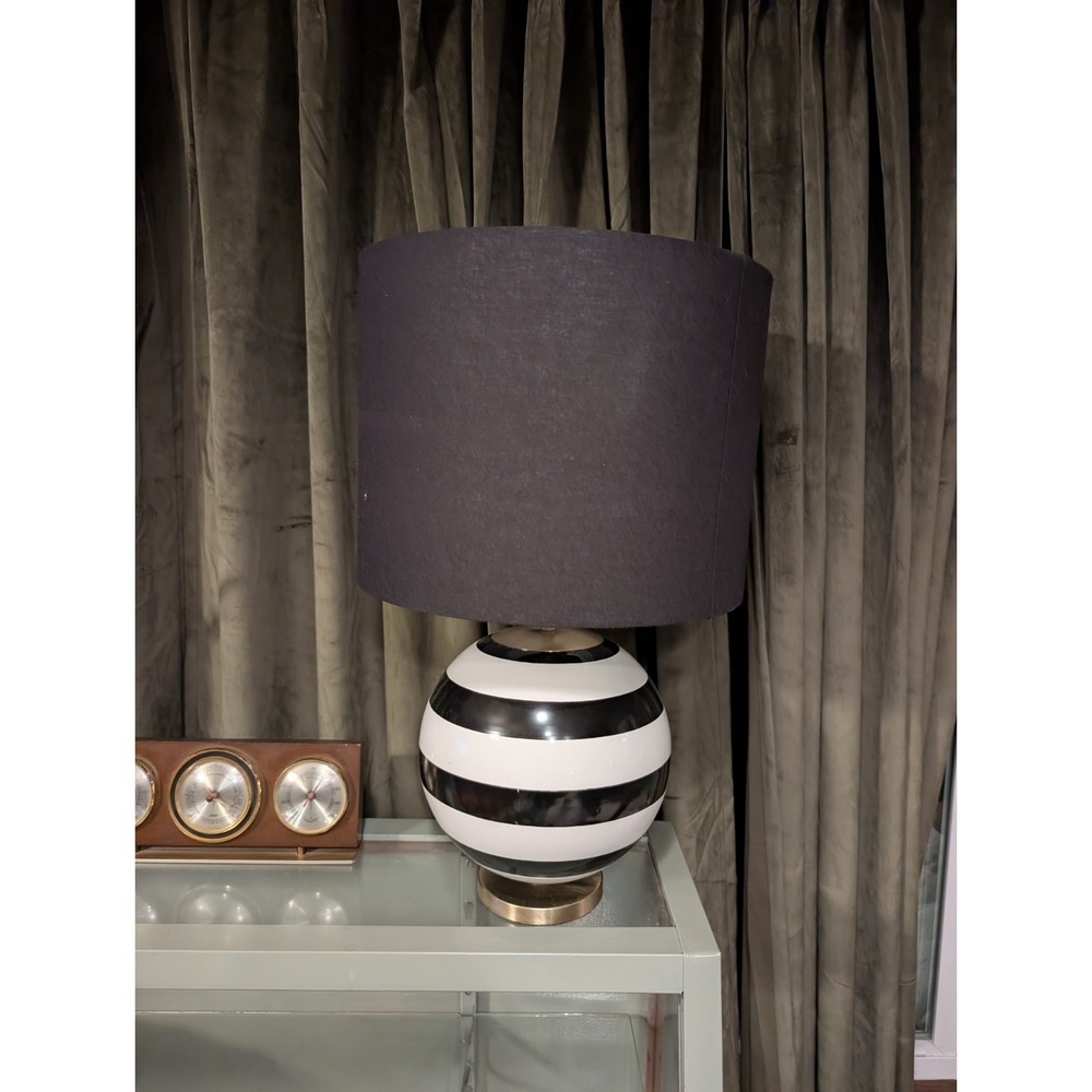Kate Spade New York Elsie Striped Round Table Lamp